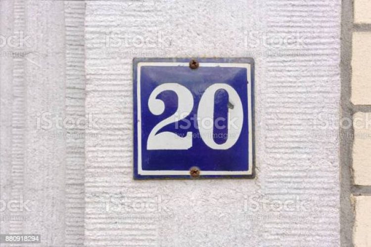 House number twenty (20)