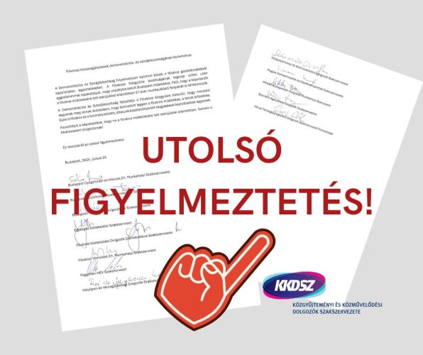UTOLSÓ FIGYELMEZTETÉS!